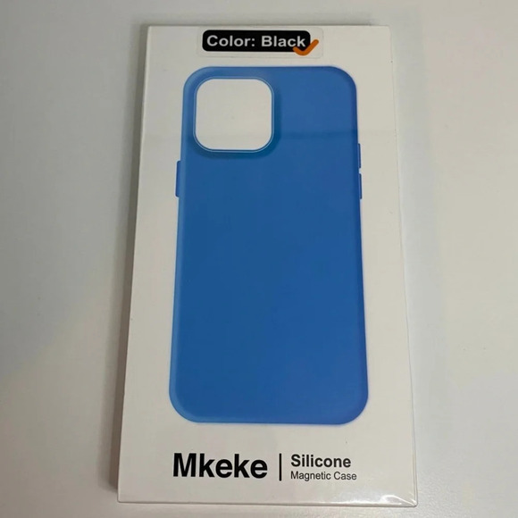 Iphone 14 Pro Max Black Silicone Magnetic Case - Picture 1 of 2